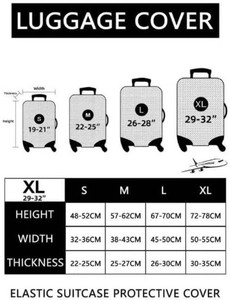 Let The Adventure Begin Luggage Cover Washable Suitcase Protector, Luggage Tag Travel Birthday Gifts For Men Women (S 18-21 Inch Luggage)