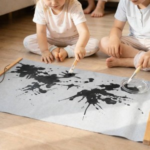 $36 2 Pieces Kids Magic Water Drawing Poster, Reusable Mess-Free Water Doodle Mat with Teak Wood Frame, Large Water Painting Cloths Included, Educational Art Toy Gift for Toddlers Boys & Girls