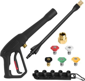 $37 Pressure Washer Spray Gun, for Ryobi Pressure Washer Gun  with Jet Wand and 5 Spray Nozzles, M22-14MM, M22-15MM