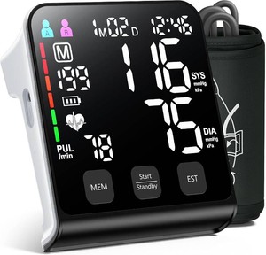$70 FDA-Cleared Blood Pressure Monitor, FSA&HSA Eligible Home & Travel BP Machine, Adjustable Wide-Range Cuff for Seniors & Pregnancy, Stores Previous Readings, Accurate Daily Health Tracking  Large LED Backlit Display Blood Pressure Machine FSA&HSA Elig