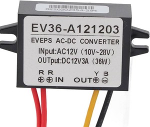 Watris Veiyi Step Down Voltage Convertor, Step Down Module for Car (3A)  AC 10-28V to DC12V 0.25V Converter, Waterproof Buck Converter