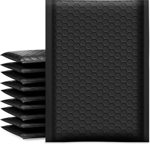 Koja Extra Thick Padded Bubble Mailers, 5x8.6 in, 50-Pack, Black  Self-seal closure for secure packaging. Ideal for shipping, mailing, and small business use. Missing 10 Items