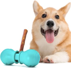 $22 BoniVet Bully Stick Holder for Dogs, Chew Holder, Prevent Choking Safety Device (Green, Large)