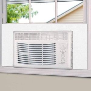 $30 BJADES Window Air Conditioner Side Insulated Foam Panel, One-piece Full Surround Insulation Panels Window Seal Kit, Summer and Winter Heat and Draft Insulating