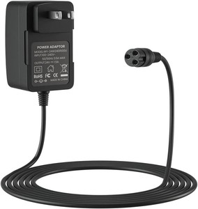 24V Electric Scooter Charger for Razor E100 E125 E150 E175 E200 E300 MX350 Dirt Bike Pocket Mod Sports Mod Dirt Quad Motorcycle Scooter Charger 3-Prong Inline Female Electric Battery Power Cord