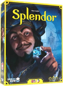 $40 Asmodee Splendor Board Game - Gem Trading & Engine-Building Strategy for Adults & Families, Adult Board Games, Family Fun for Adults, 2-4 Players Ages 10, 30 Minute Playtime  Build a gem empire, recruit noble patrons, and earn prestige through strat