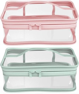 BallHull Makeup Bag Zipper Waterproof Portable Travel Storage Pouch 2 Pcs