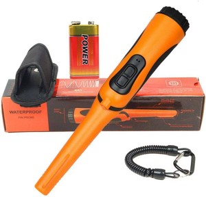 $29 Fully Waterproof Pinpoint Metal Detector Pinpointer,Underwater Pin Pointer Wand With Holster Treasure Hunter Tool,Buzzer Vibration Sound (Three Mode) One Battery Included,Orange