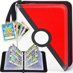 $20 Card Binder, 9-Pocket Design, 900-Card Capacity with 5 Top loaders  Large Capacity,Waterproof PU cover,Custom ,Page Order Design,zipper closure,clear PP pages