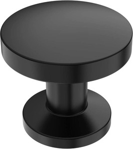 $21 Alzassbg Matte Black Round Cabinet Knobs 6 Pack, AL6044MB  1.1 Inch(30mm) Diameter, Single Hole Knob, Decorative Hardware Pulls, for Cabinets and Drawers
