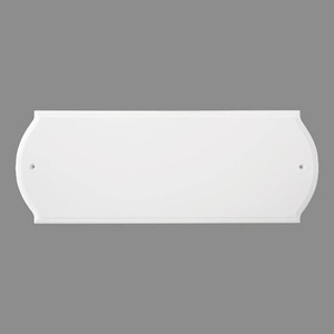 HASWARE Paintable Address Plaque White Block, Modern Design, for DIY, Outside, Home, Street(6 X 16)