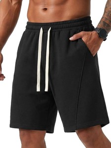$27 ZUY Mens Baggy Sweat Shorts Cotton Fleece 8 Athletic Shorts Pro Workout Gym Lounge Shorts for Mens with Pockets Size S