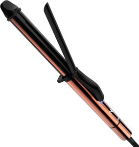 $70 Nicebay Curling Iron with Clamp, 1 Inch Hair Curling Wand with Ceramic Coating, Professional Hair Curler, Fast Heating up to 430 F, 60 Mins Auto Off, Suit for Different Hairstyle, Champagne Gold