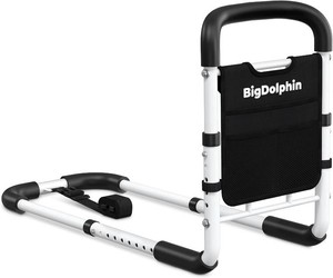 $39 Bed Rails for Elderly Adults Safety, 350 LB Capacity, Model BS06  ASTM Approved, Bed Cane with Non-Slip Ergonomic Handle & Storage Bag, Tool-Free, Adjustable Bed Railings for Seniors