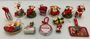 Vintage Collectible Coca-Cola Christmas Ornaments