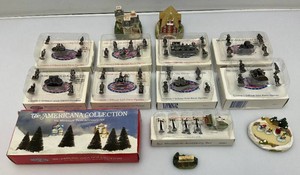 Collectible Vintage The American Collection Miniature Houses Accessories All In Original Boxes