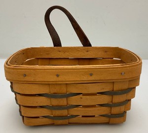 Collectible Longaberger Small Key Holder Basket With Wall hanger 5 x 7