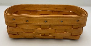 Collectible 1990s Longaberger Rectangle Basket 5 x 7.5