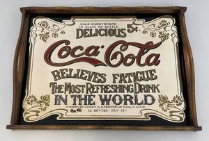 Collectible Coca-Cola Mirrored Serving Tray 11.5 x 15