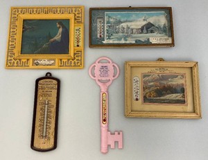 Misc. Vintage Collectible Thermometers Including Celluloid And More