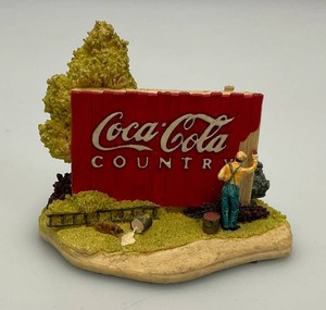 Discontinued Collectible Coca-Cola Country Series Lilliput Lane Country Canvas Miniature