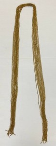 Antique Flapper Necklace Art Deco Gold Beaded Necklace