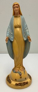 Vintage Hartland Molds Plastic Madonna Virgin Mary 12.5 Statue Broken Fingure