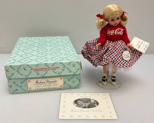 Vintage Collectible Mademe Alexander Coca-Cola Victorian Doll In Original Box