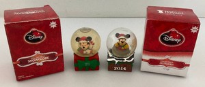 Vintage Miniature Collectible JC Penny Disney Snowglobes In Original Box (One Missing Water)