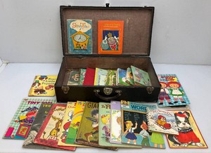 Misc. Vintage Kids Books And Trunk