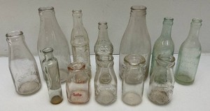 Misc. Vintage Glass Bottles Including Milk Bottles And More