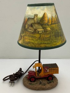 Vintage Very Cool Coca- Cola Delivery Truck Table Lamp 15