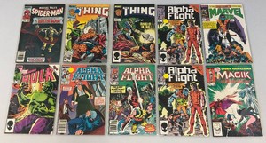 Misc. Old Marvel Comics Including Marvel Age And More (Bagged)