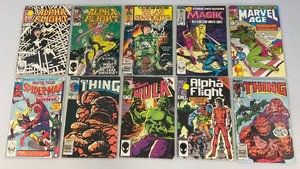 Misc. Old Collectible Marvel Comics Including The HULK And More (Bagged)