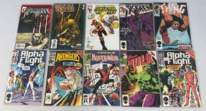 Misc. Old Collectible Marvel Comics Including The Punisher And More (Bagged)