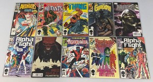 Misc. Old Collectible Marvel Comics Including  The Avengers And More (Bagged)