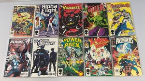 Misc. Old Collectible Marvel Comics Including Avengers And More (Bagged)