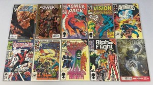 Misc. Old Collectible Marvel Comics Including The Fantastic Four And More (Bagged)