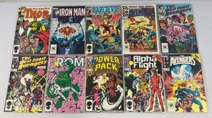 Misc. Old Collectible Marvel Comics Including THOR And More (Bagged)