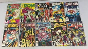 Misc. Old Collectible Marvel Comics Including  ROM And More (Bagged)