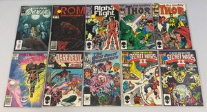 Misc. Old Collectible Marvel Comics Including  The New Avengers And More (Bagged)