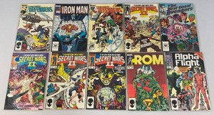 Misc. Old Collectible Marvel Comics Including The New Defenders And More (Bagged)