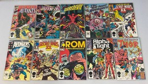 Misc. Old Collectible Marvel Comics Including The New Mutants And More (Bagged)