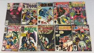 Misc. Old Collectible Marvel Comics Including The Fantastic Four And More (Bagged)
