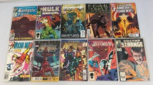 Misc. Old Collectible Marvel Comics Including Fantastic Four And More (Bagged)
