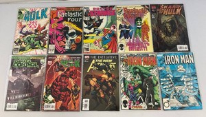 Misc. Old Collectible Marvel Comics Including  The Incredible Hulk And More (Bagged)