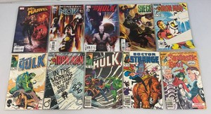 Misc. Old Collectible Marvel Comics Including Ms. Marvel And More (Bagged)