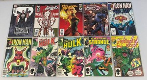 Misc. Old Collectible Marvel Comics Including The Punisher And More (Bagged)