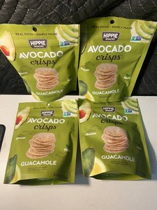 NJ 4 - Hippie Snacks Avocado Crisps Guacamole (Lot of 4)