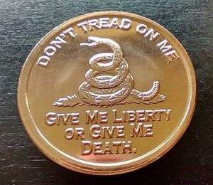 Dont Tread on Me 1 Oz. Copper Round